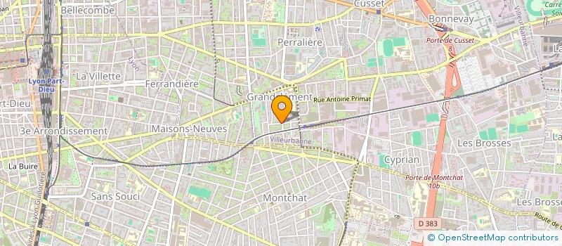 localisation de l'entreprise MONSIEUR BENJAMIN RAYNAUD  VILLEURBANNE