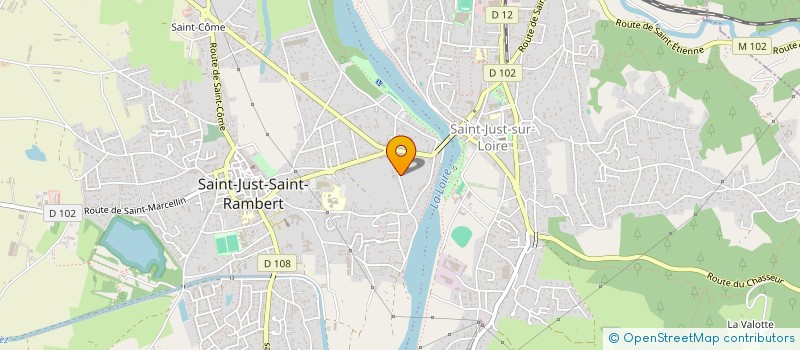 localisation de l'entreprise MONSIEUR BENJAMIN REBAUD  SAINT-JUST-SAINT-RAMBERT