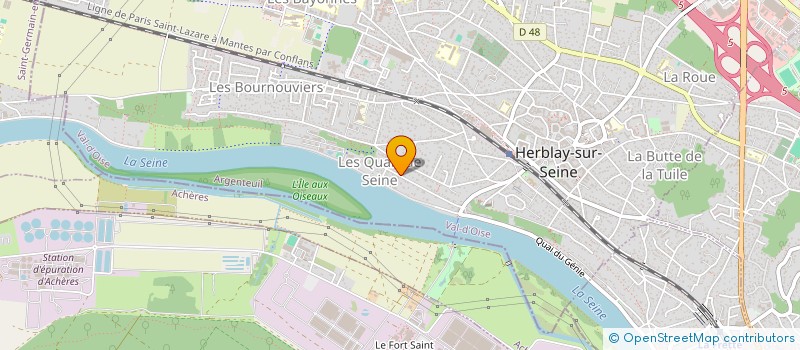 localisation de l'entreprise MONSIEUR BENJAMIN REBREYEND  HERBLAY-SUR-SEINE