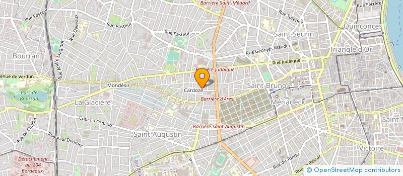 localisation de l'entreprise MONSIEUR BENJAMIN RECEVEUR à BORDEAUX