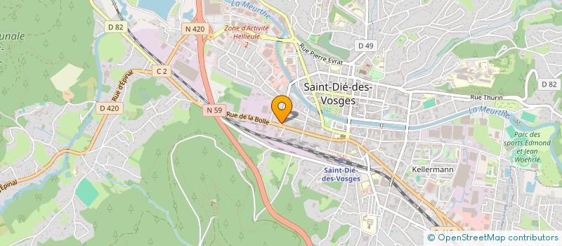 localisation de l'entreprise MONSIEUR BENJAMIN REGNIER à SAINT-DIE-DES-VOSGES