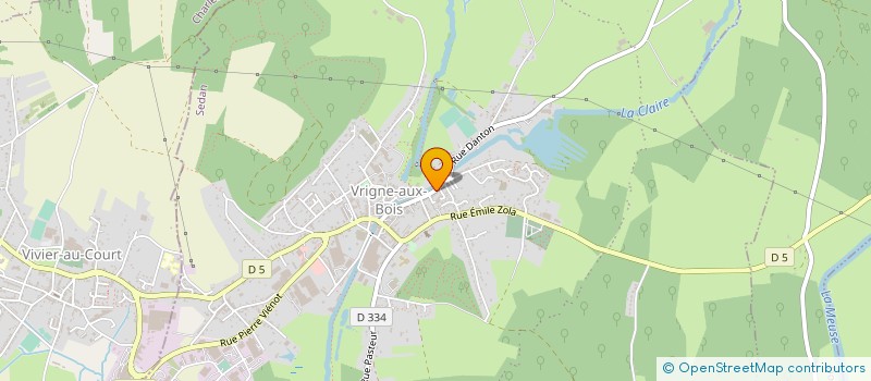 localisation de l'entreprise MONSIEUR BENJAMIN REGNIER  VRIGNE AUX BOIS