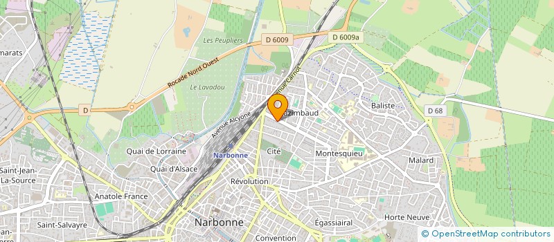 localisation de l'entreprise MONSIEUR BENJAMIN REIX  NARBONNE