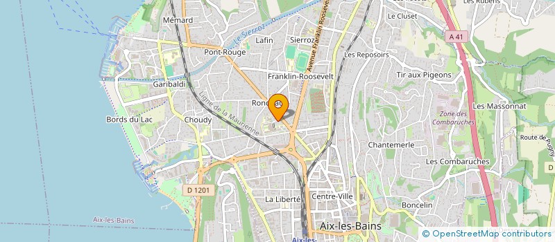 localisation de l'entreprise MONSIEUR BENJAMIN RENAUD à AIX-LES-BAINS