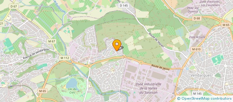 localisation de l'entreprise MONSIEUR BENJAMIN RENEAUD  LE CRES