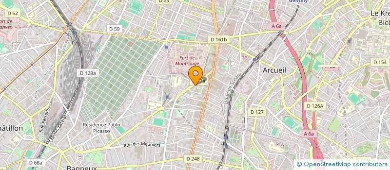 localisation de l'entreprise MONSIEUR BENJAMIN REYNIER  BAGNEUX
