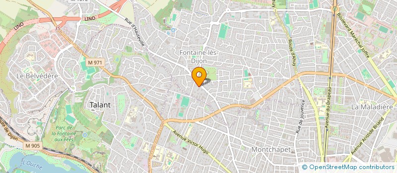 localisation de l'entreprise MONSIEUR BENJAMIN REZZONICO  FONTAINE-LES-DIJON