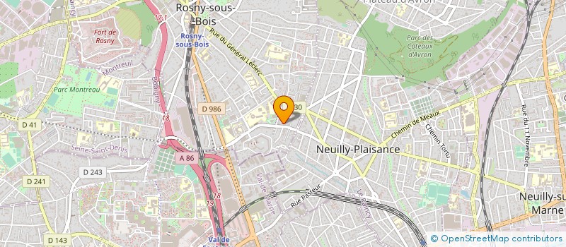 localisation de l'entreprise MONSIEUR BENJAMIN RIBEAUCOURT à ROSNY-SOUS-BOIS