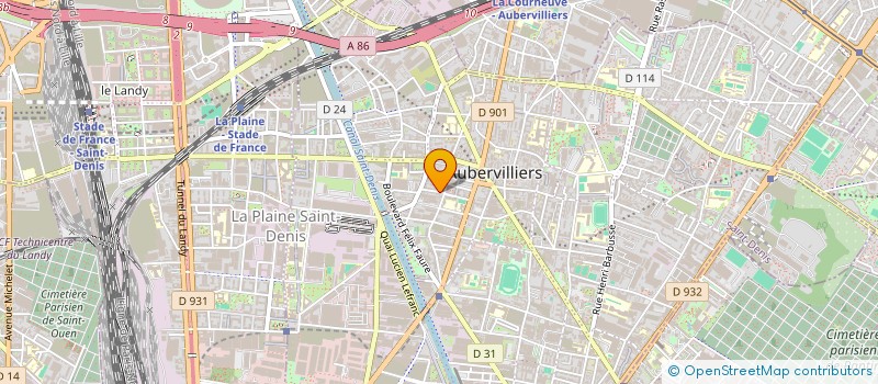localisation de l'entreprise MONSIEUR BENJAMIN RIBEIRO DOMINGUES à AUBERVILLIERS