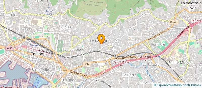 localisation de l'entreprise MONSIEUR BENJAMIN RIBERO  TOULON