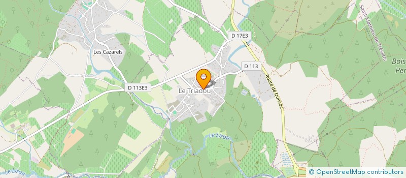 localisation de l'entreprise MONSIEUR BENJAMIN RIBERY à LE TRIADOU