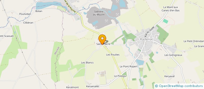 localisation de l'entreprise MONSIEUR BENJAMIN RIBOUCHON  RADENAC