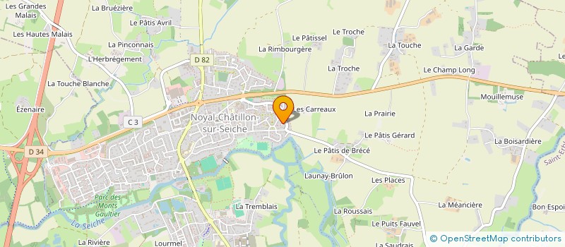 localisation de l'entreprise MONSIEUR BENJAMIN RICAUD  NOYAL-CHATILLON-SUR-SEICHE