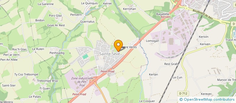 localisation de l'entreprise MONSIEUR BENJAMIN RICHARD  SAINTE-SEVE