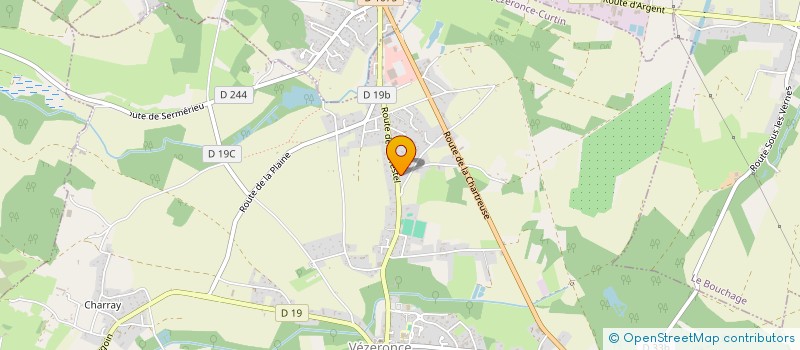 localisation de l'entreprise MONSIEUR BENJAMIN RICHARD  VEZERONCE-CURTIN