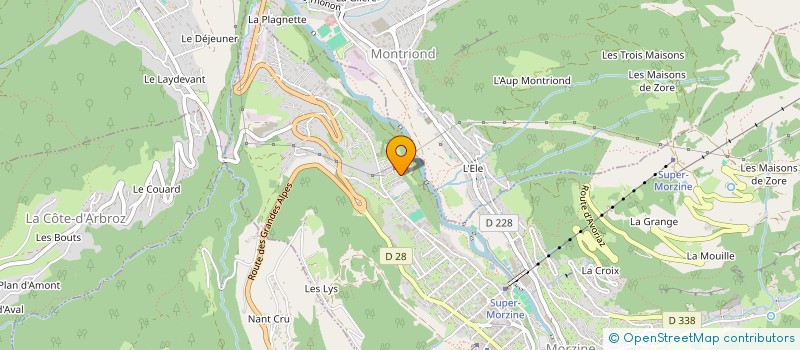 localisation de l'entreprise MONSIEUR BENJAMIN RICHARDS à MORZINE