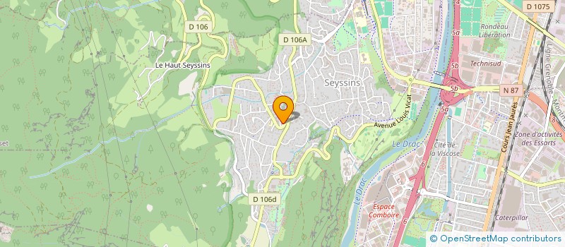localisation de l'entreprise MONSIEUR BENJAMIN RIGANO à SEYSSINS