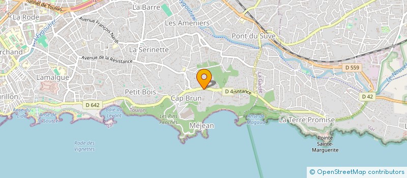 localisation de l'entreprise MONSIEUR BENJAMIN RISTERUCCI  TOULON