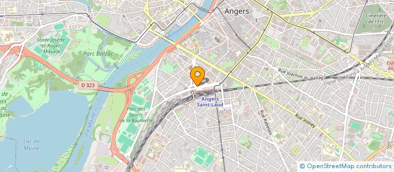 localisation de l'entreprise MONSIEUR BENJAMIN RIVEREAU  ANGERS