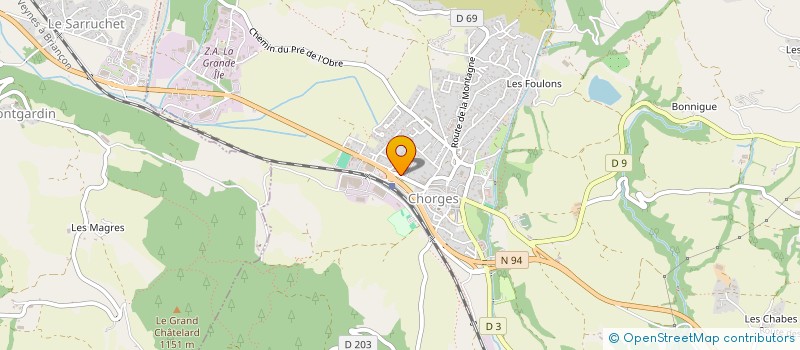 localisation de l'entreprise MONSIEUR BENJAMIN RIVET  CHORGES