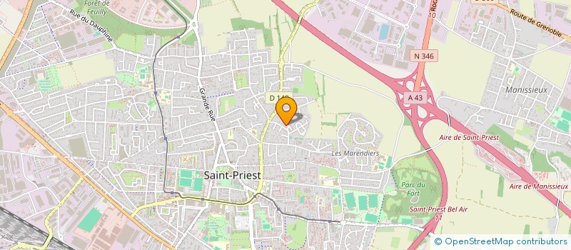 localisation de l'entreprise MONSIEUR BENJAMIN RIVOIRE  SAINT-PRIEST