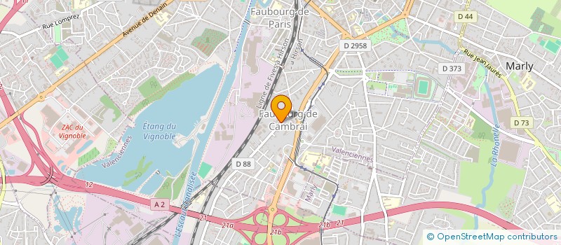 localisation de l'entreprise MONSIEUR BENJAMIN RJILLO à VALENCIENNES