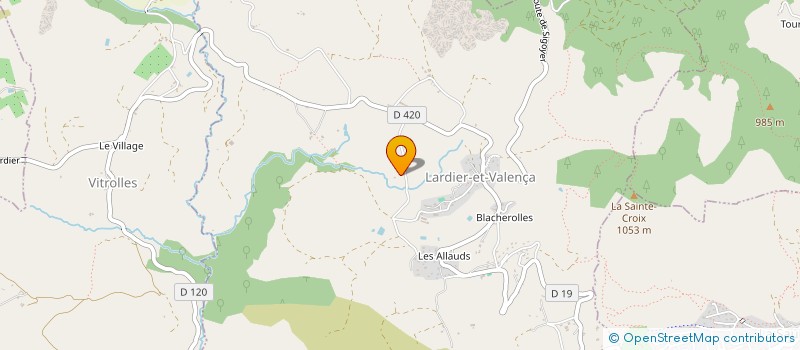 localisation de l'entreprise MONSIEUR BENJAMIN ROBERT  LARDIER-ET-VALENCA