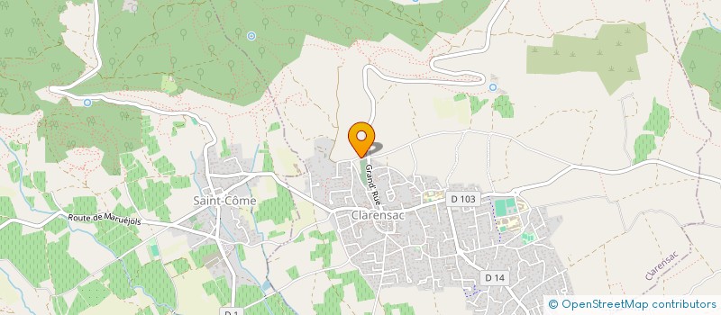 localisation de l'entreprise MONSIEUR BENJAMIN ROBILLARD  CLARENSAC