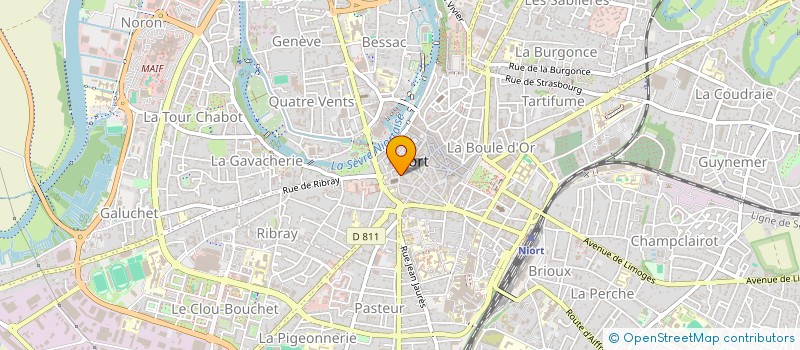 localisation de l'entreprise MONSIEUR BENJAMIN ROBIN  NIORT