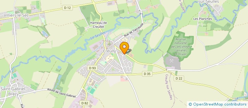 localisation de l'entreprise MONSIEUR BENJAMIN ROBINARD  CREULLY SUR SEULLES