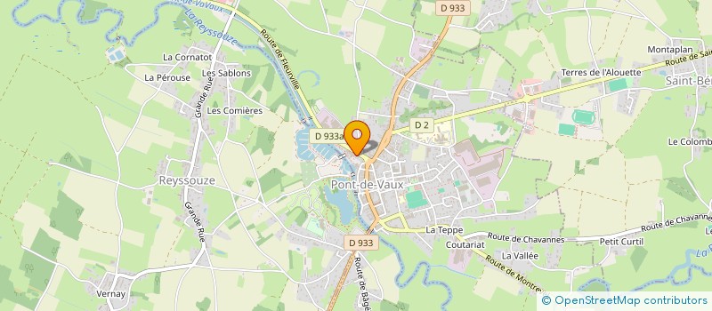 localisation de l'entreprise MONSIEUR BENJAMIN RODRIGUES  PONT-DE-VAUX