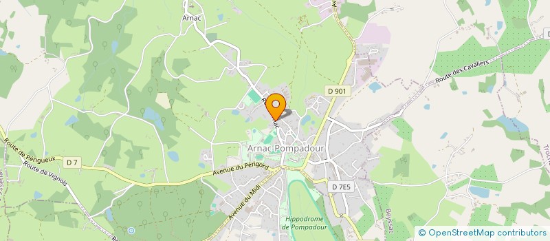 localisation de l'entreprise MONSIEUR BENJAMIN ROGER  ARNAC-POMPADOUR