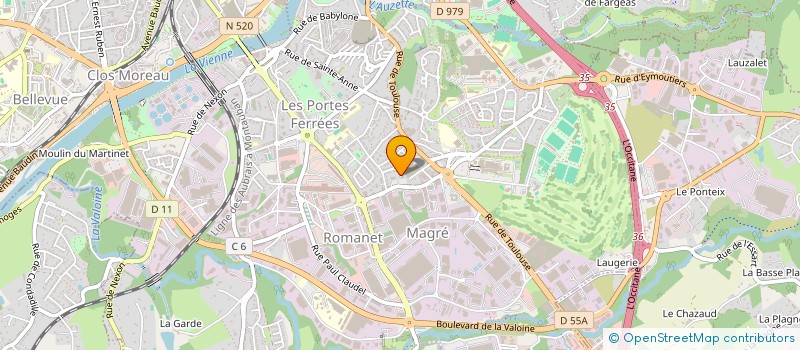 localisation de l'entreprise MONSIEUR BENJAMIN ROGER à LIMOGES