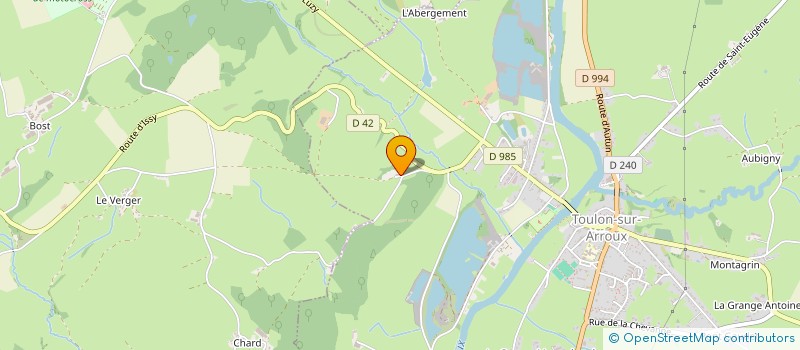 localisation de l'entreprise MONSIEUR BENJAMIN ROGERE  TOULON-SUR-ARROUX