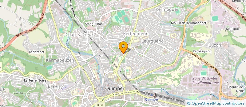 localisation de l'entreprise MONSIEUR BENJAMIN ROLLY à QUIMPER