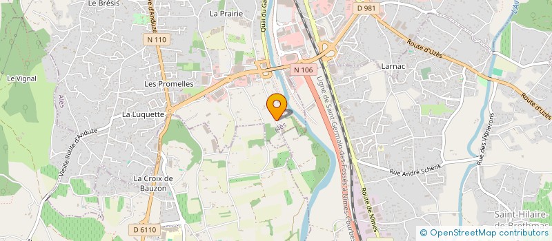 localisation de l'entreprise MONSIEUR BENJAMIN ROMANOS à ALES