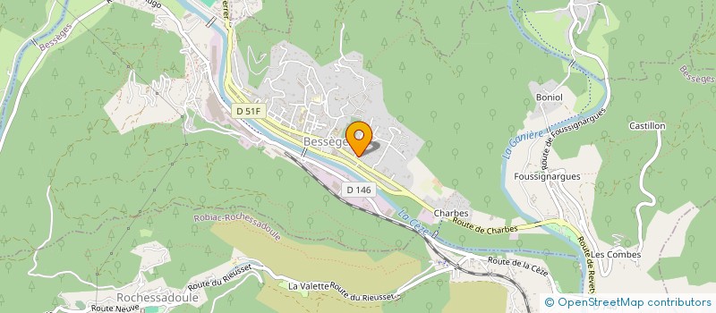 localisation de l'entreprise MONSIEUR BENJAMIN ROMESTAN  BESSEGES