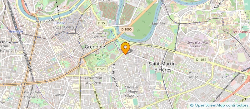 localisation de l'entreprise MONSIEUR BENJAMIN RONGIER  GRENOBLE