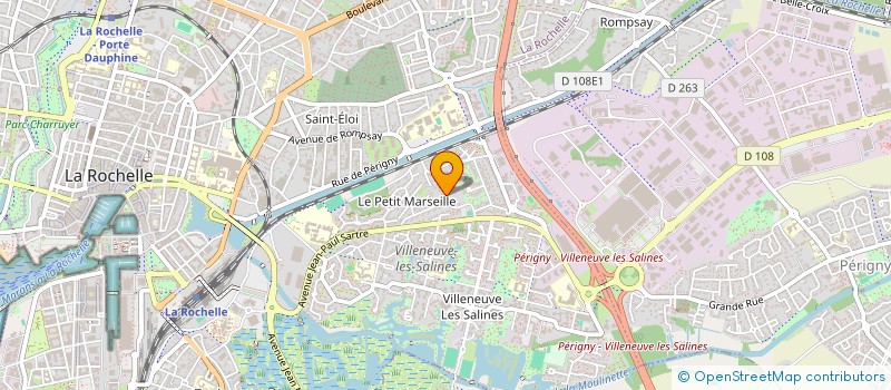 localisation de l'entreprise MONSIEUR BENJAMIN ROUSSEAU  LA ROCHELLE