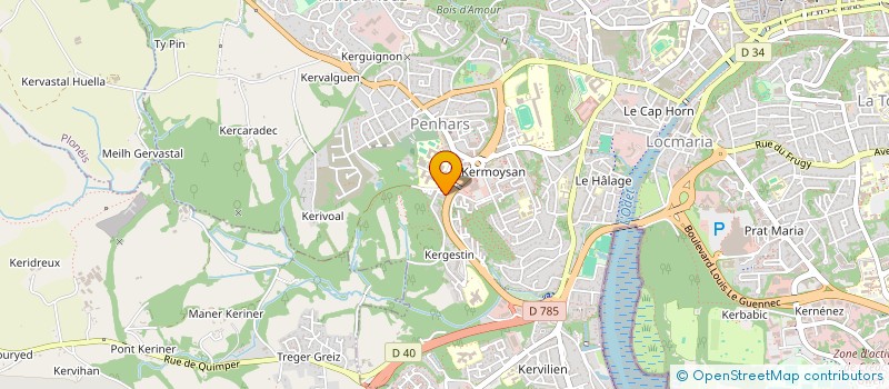 localisation de l'entreprise MONSIEUR BENJAMIN ROUSSEL à QUIMPER