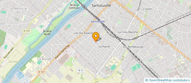 localisation de l'entreprise MONSIEUR BENJAMIN ROUSSEL à SARTROUVILLE