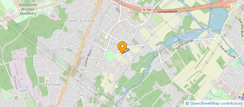 localisation de l'entreprise MONSIEUR BENJAMIN ROUSSELIERE  LEUVILLE-SUR-ORGE