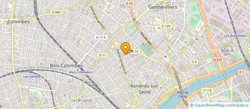 localisation de l'entreprise MONSIEUR BENJAMIN ROUSSELIN à ASNIERES-SUR-SEINE