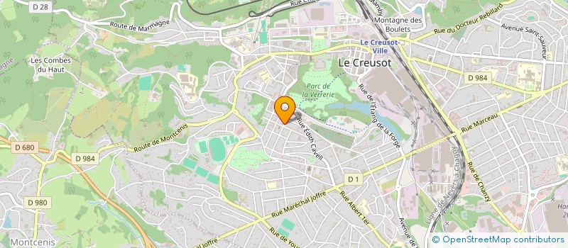 localisation de l'entreprise MONSIEUR BENJAMIN ROUSSON  LE CREUSOT