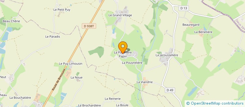 localisation de l'entreprise MONSIEUR BENJAMIN ROUTURIER  SAINT-PIERRE-DU-CHEMIN