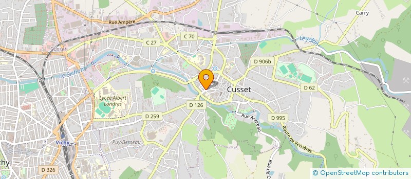 localisation de l'entreprise MONSIEUR BENJAMIN ROUX à CUSSET