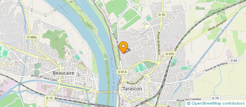 localisation de l'entreprise MONSIEUR BENJAMIN ROUX  TARASCON