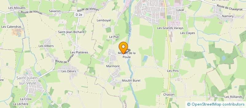 localisation de l'entreprise MONSIEUR BENJAMIN ROY  VONNAS