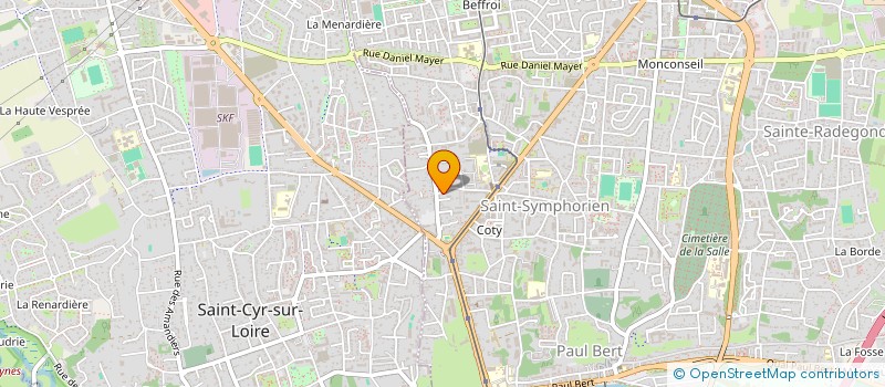 localisation de l'entreprise MONSIEUR BENJAMIN ROYER  TOURS