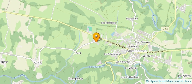 localisation de l'entreprise MONSIEUR BENJAMIN RUAUD à CHATEAUPONSAC